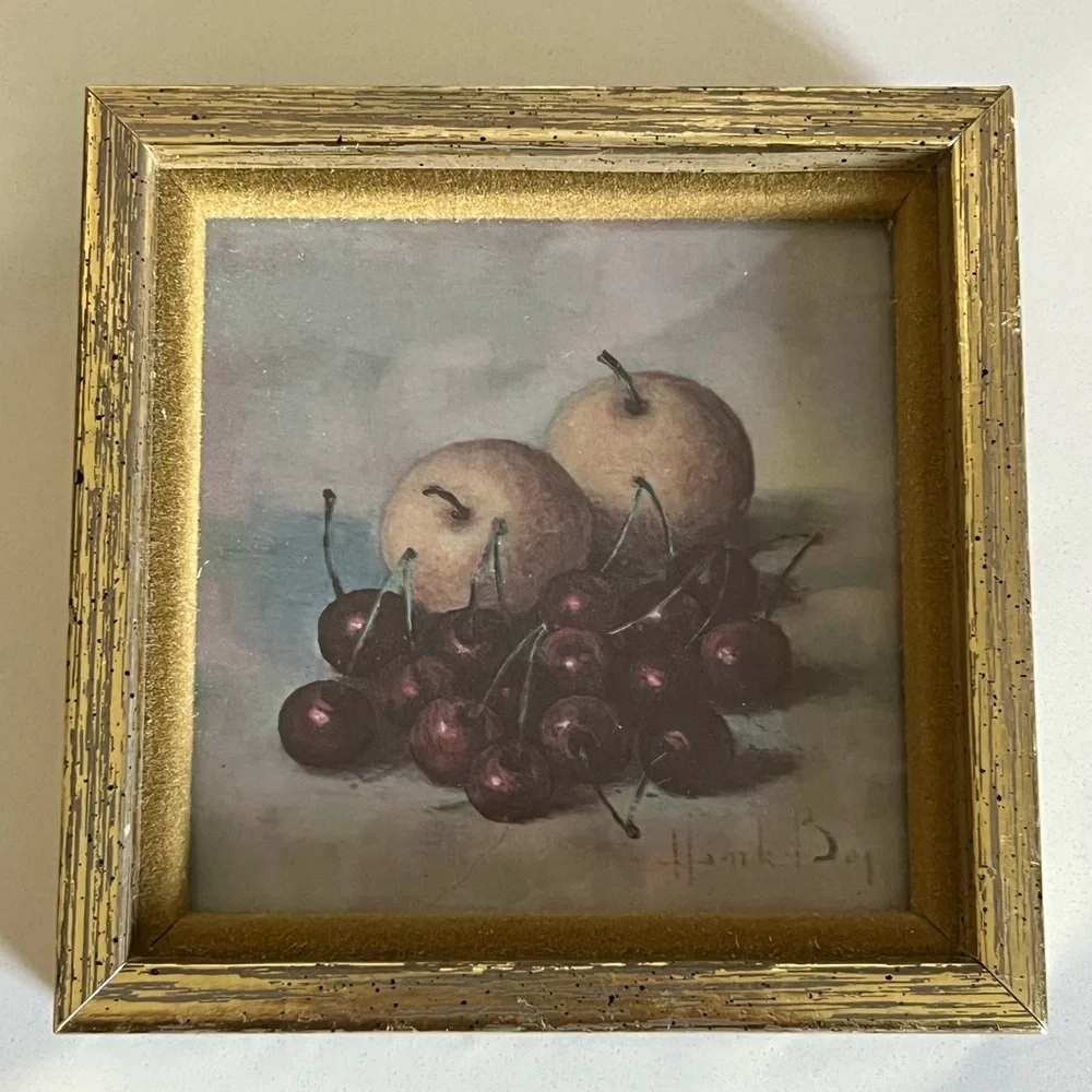 Vintage Henk Bos Framed Fruit Prints Set of 2 - Picture 5 of 10